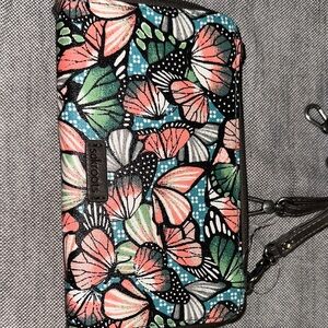 Sakroots Multicolor Butterfly Phone Wristlet wallet